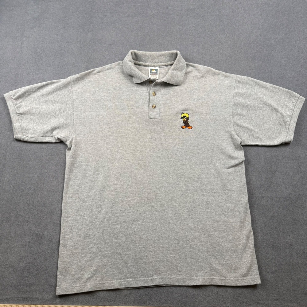 Vintage Cotton Deluxe Detective Tweety Bird Polo 90s Looney Tunes Embroidered L